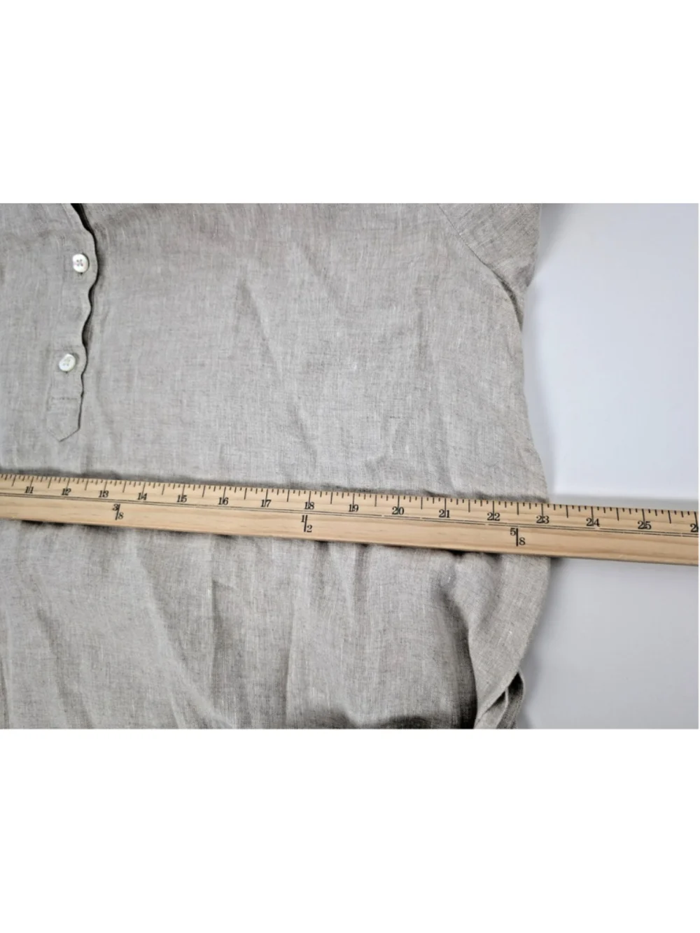 NWT Haven Well Within Linen Tiered Midi Shirt Dress Flax Sz L Beachy Coastal